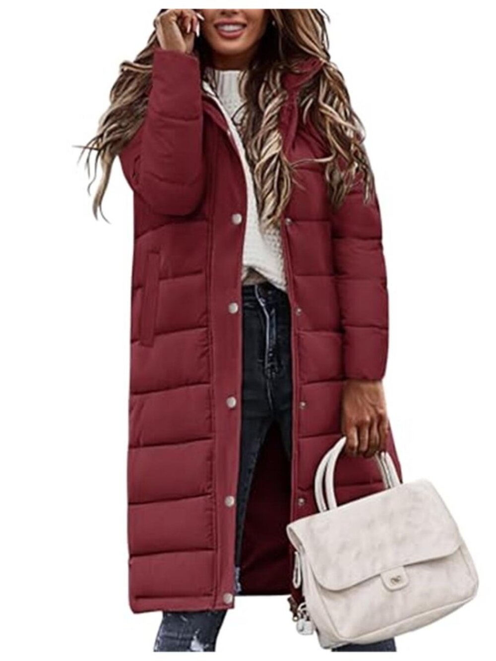 Women's Winter Coat Puffer Jacket Hooded Long Jacket